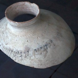 Fayaz Tepe, Pottery with an Indian inscription