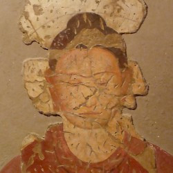 Fayaz Tepe, Wall Painting of a seated Buddha