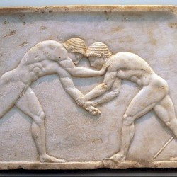 Athens, Kerameikos, Base of the statue of a wrestler