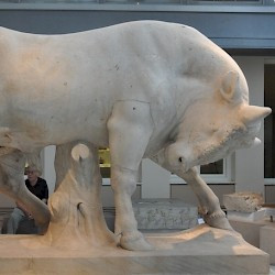 Athens, Kerameikos, Bull from the grave enclosure of Dionysius, son of Kollytos