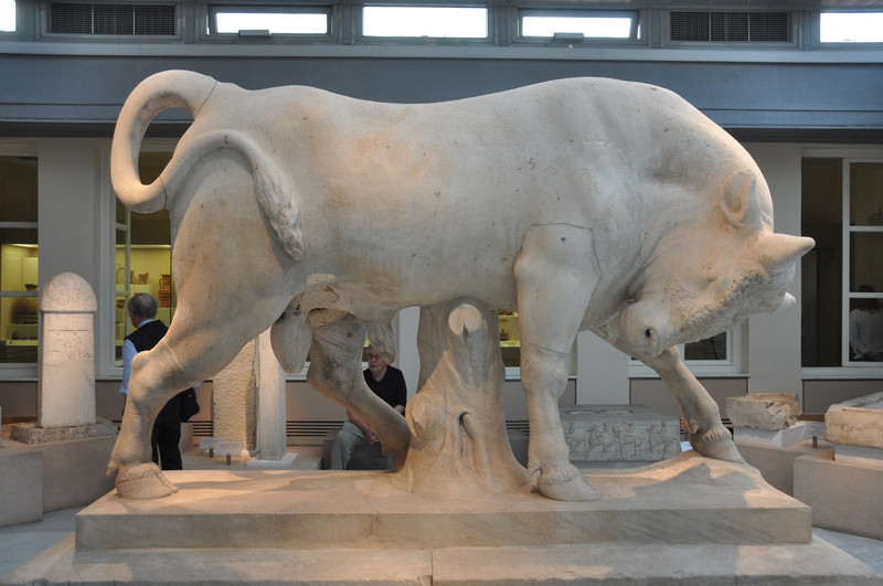 Athens, Kerameikos, Bull from the grave enclosure of Dionysius, son of Kollytos