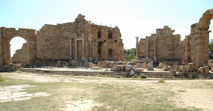 Lepcis Magna, Plaza and Nymphaeum