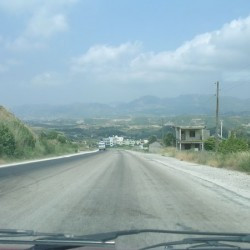Road across the Nur Dağlari, the ancient Amanus Mountains.
