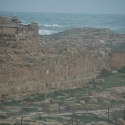 Lepcis Magna, Port, Byzantine wall