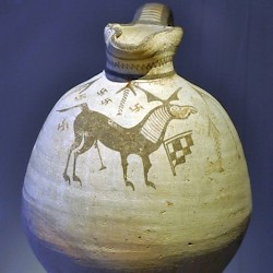 Cyprus, Archaic pottery with a picture of a stag