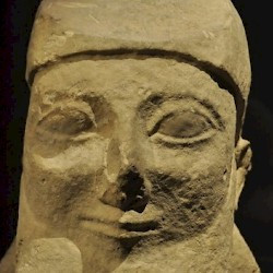 Cyprus, late archaic portrait of a man