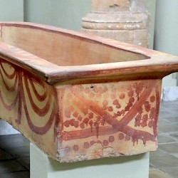 Clay sarcophagus