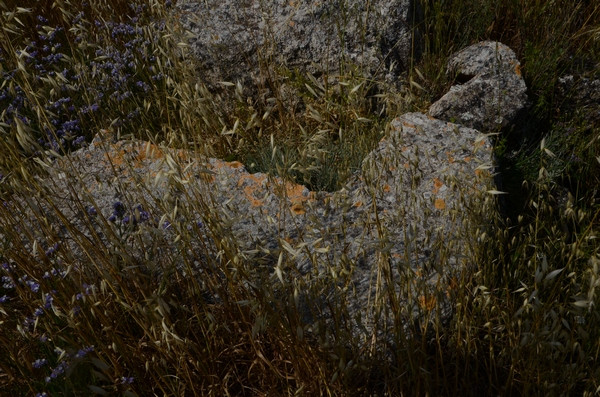 Foundation of the edge of a house
