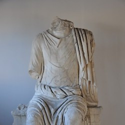 Isthmia, Late stadium, Statue of an emperor
