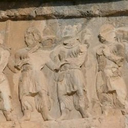 Bishapur, Relief 3, Tribute bearers