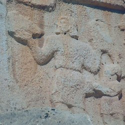 Bishapur, Relief 6, Man with a severed head