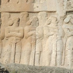 Bishapur, Relief 6, Persian officers