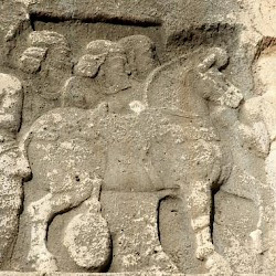 Bishapur, Relief 6, A horse