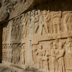 Bishapur, Relief 6, General view along the rock
