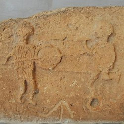 Ghirza, Mausoleum North E?, warriors