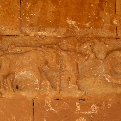 Ghirza, Mausoleum North A, decoration: plowing