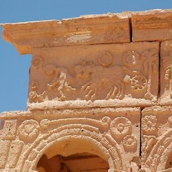 Ghirza, Mausoleum North C, decoration on the south side