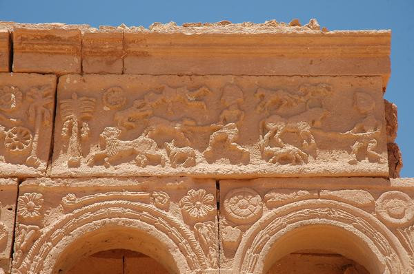 Ghirza, Mausoleum North C, decoration on the south side