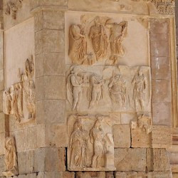 Lepcis, Arch of Septimius Severus, inside, pier decoration
