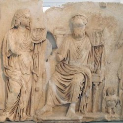 Lepcis, Arch of Septimius Severus, inside, Twelve Olympian gods, lower register