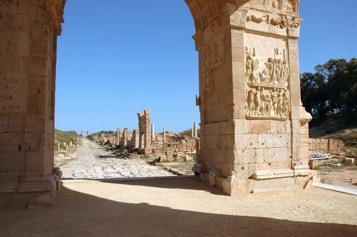 Lepcis, Arch of Septimius Severus, inner decoration NW