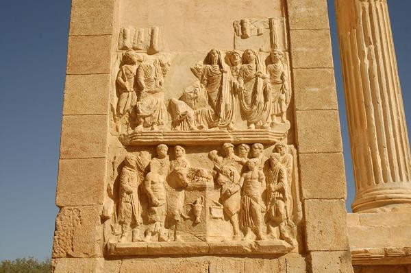 Lepcis, Arch of Septimius Severus, inner decoration NW