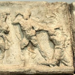 Halicarnassus, Mausoleum, Relief of an amazonomachy