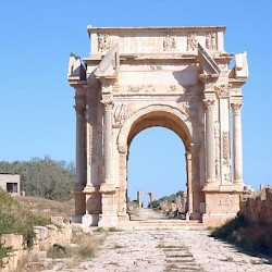 Lepcis, Arch of Septimius Severus, seen from the southeast