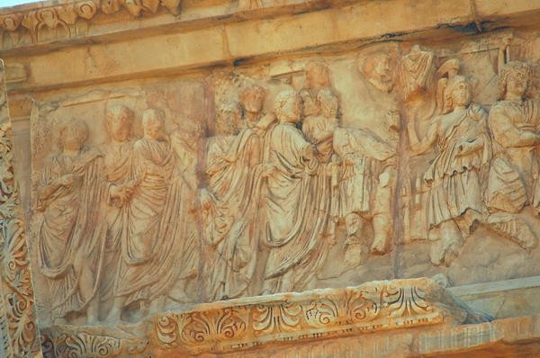 Lepcis, Arch of Septimius Severus, SW, frieze