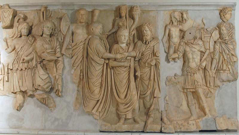 Lepcis, Arch of Septimius Severus, SW, frieze