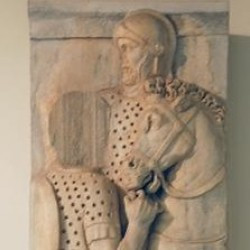 Lepcis, Arch of Septimius Severus, SW, frieze: soldiers