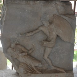 Halicarnassus, Mausoleum, Relief of an amazonomachy