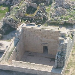Bishapur, So-called Temple of Anahita, aerial view