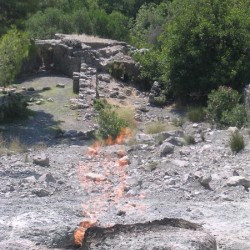 Chimaera, Fire of natural gas