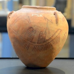 Naqada II, Pottery with "boats"