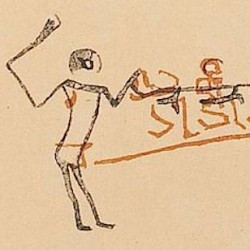 Hierakonpolis, Tomb 100, Painting, king-executioner