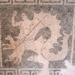 New Paphos, House of Dionysus, Room 1, Hellenistic Mosaic of Scylla