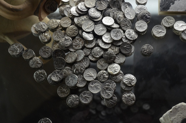 New Paphos, House of Dionysus, Room 13, Treasure of 2484 silver coins