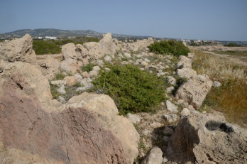 Maa, Mycenaean Wall, Cross-section