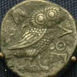 Bactrian imitation of an Athenian drachm