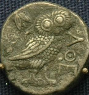 Bactrian imitation of an Athenian drachm