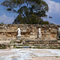 Salamis, Gymnasium, Palaestra, Statues