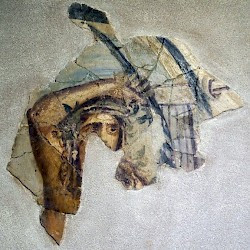 New Paphos, House of Aion, Wall painting of Apollo