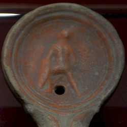 Nicosia, Roman Oil Lamp with Gladiator