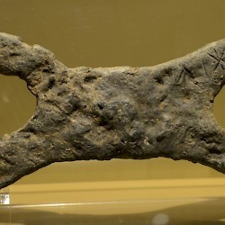 Nicosia, Miniature Bronze Ingot with Cypro-Minoan signs