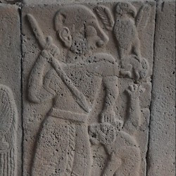 Karatepe, North Gate relief, Fight against a lion (copy)