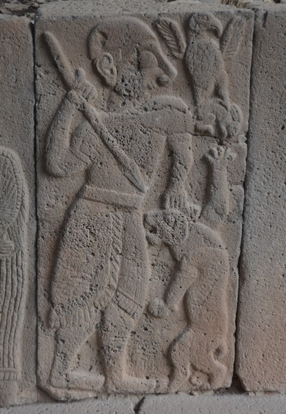 Karatepe, North Gate relief, Fight against a lion (copy)