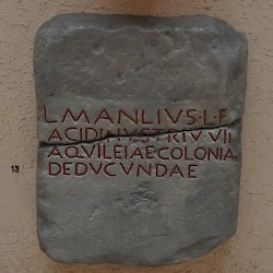 Aquileia, Founding inscription (cast)