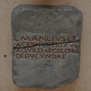 Aquileia, Founding inscription
