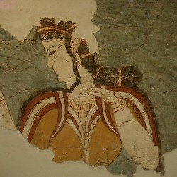 Mycene, Wall painting ("La Parisienne")